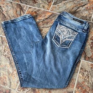 Vigoss Denim Jeans with Embellished Pockets